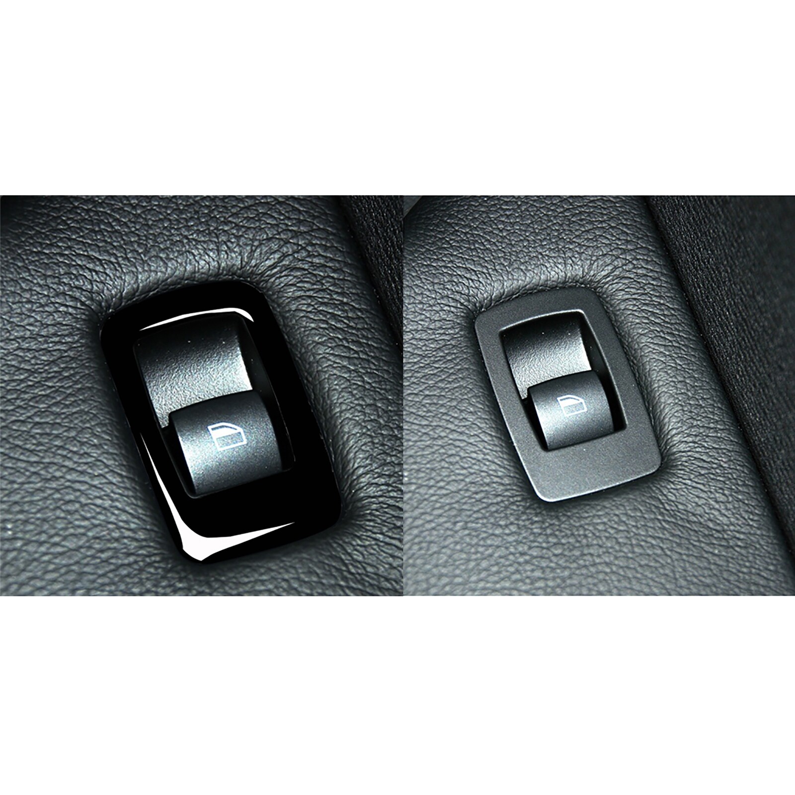 (Puluz) Car Right Drive Window Lift Panel + Start Button Decorative Sticker for BMW X5 E70 2008-2013 / X6 E71 2009-2014(Black)