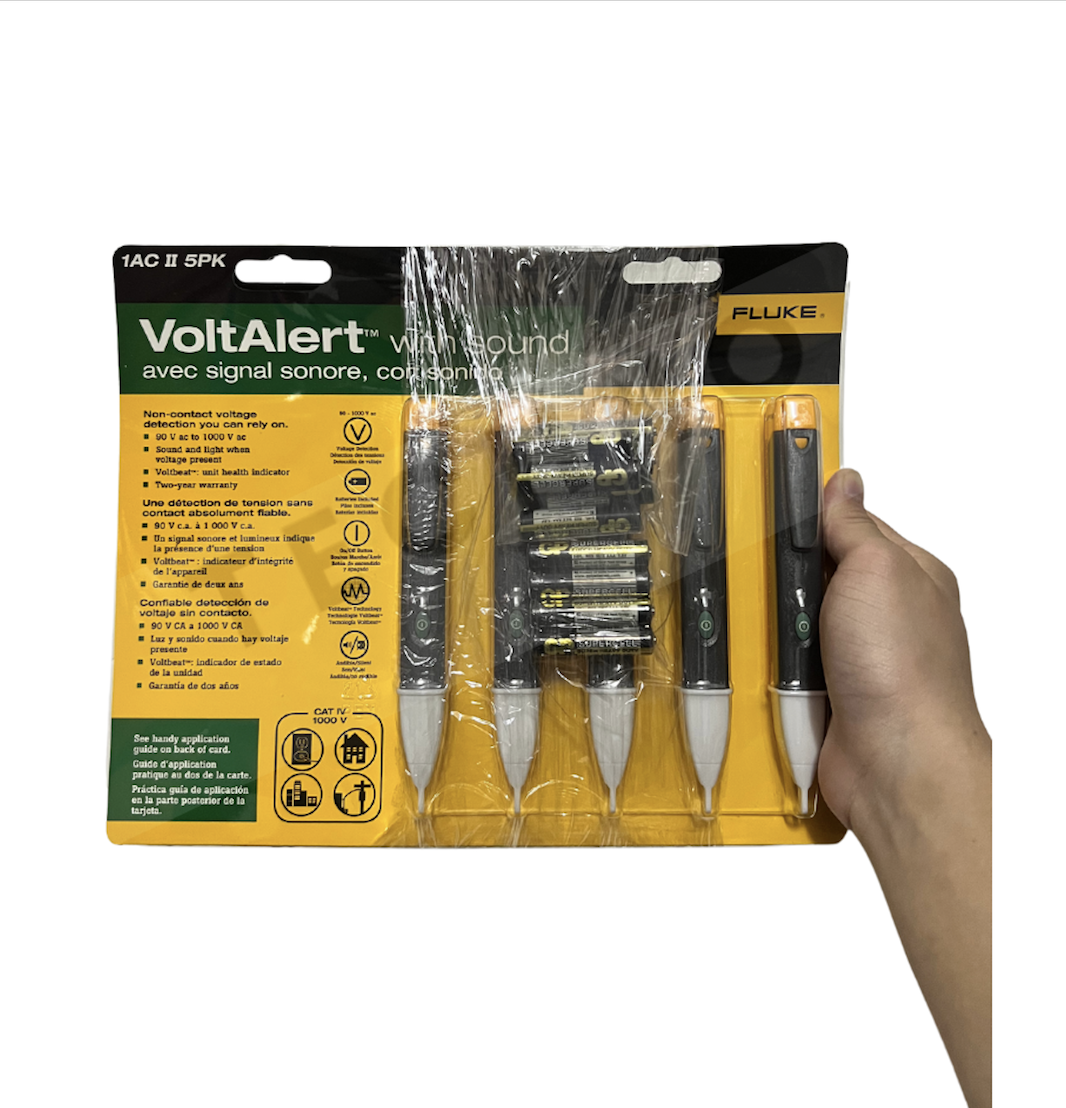 Fluke 1AC-A1-II-5PK TESTER (5 IN 1 PACK), VOLTAGE ALERT CAT IV 1000V ...
