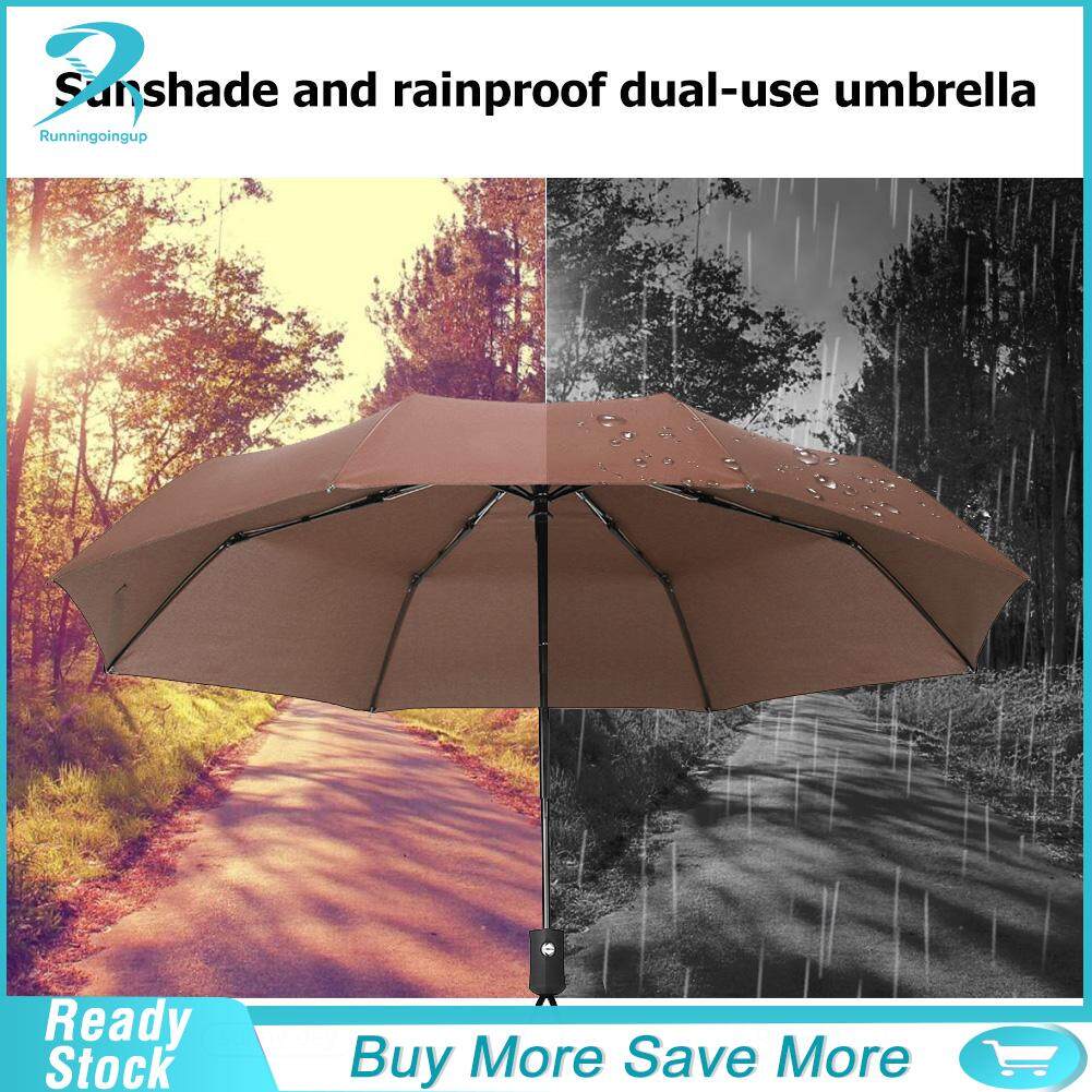 Wind Resistant Folding Automatic Umbrella Rain Women Auto Windproof Parasol