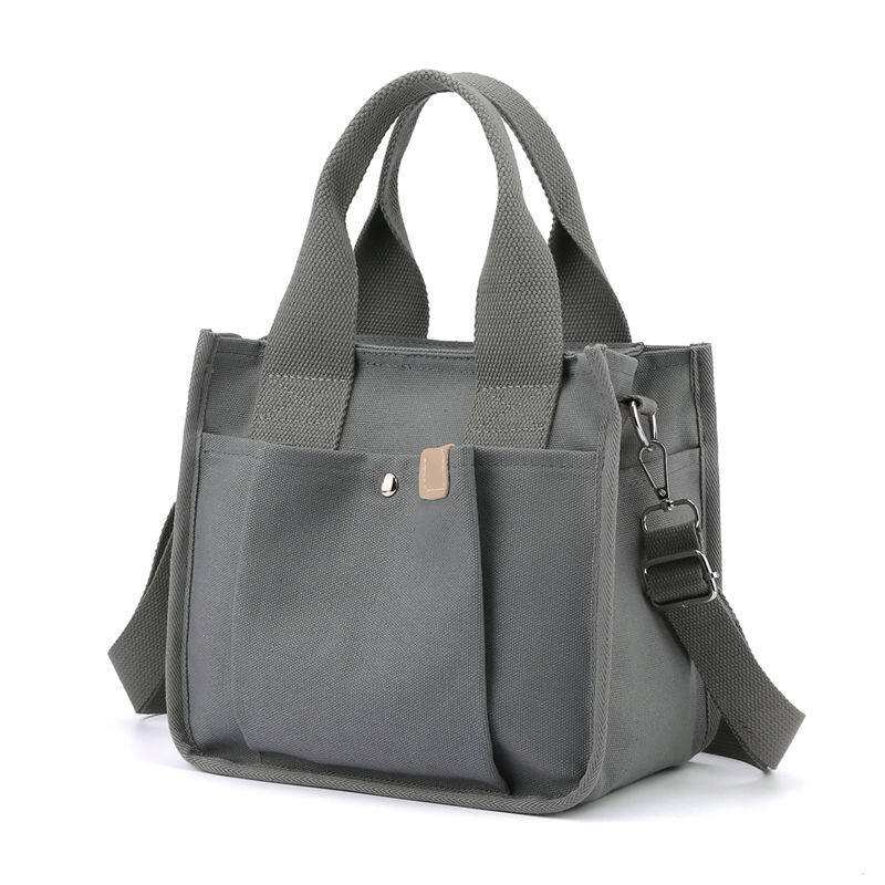 Canvas bag, bento bag, small bag, tote bag, hand carrying women's bag, large capacity women's tote bag