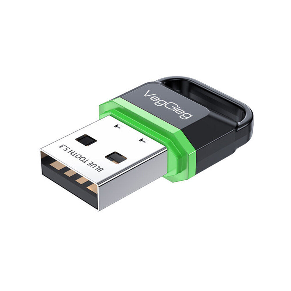 KEBETEME USB Bluetooth 5.3 Adapter Transmitter Driver Free for Mouse Keyboard Headsets