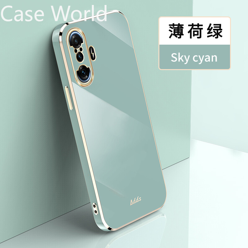 Square 6D Plating Soft Silicone Phone Case for Redmi K40Gaming Luxury Shockproof Bumper Full Camera Cover for Redmi K40 Gaming