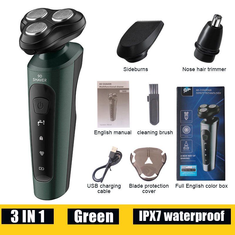Electric Shaver Machine 9D 4 in 1 USB Rechargeable Face Razor Shaving