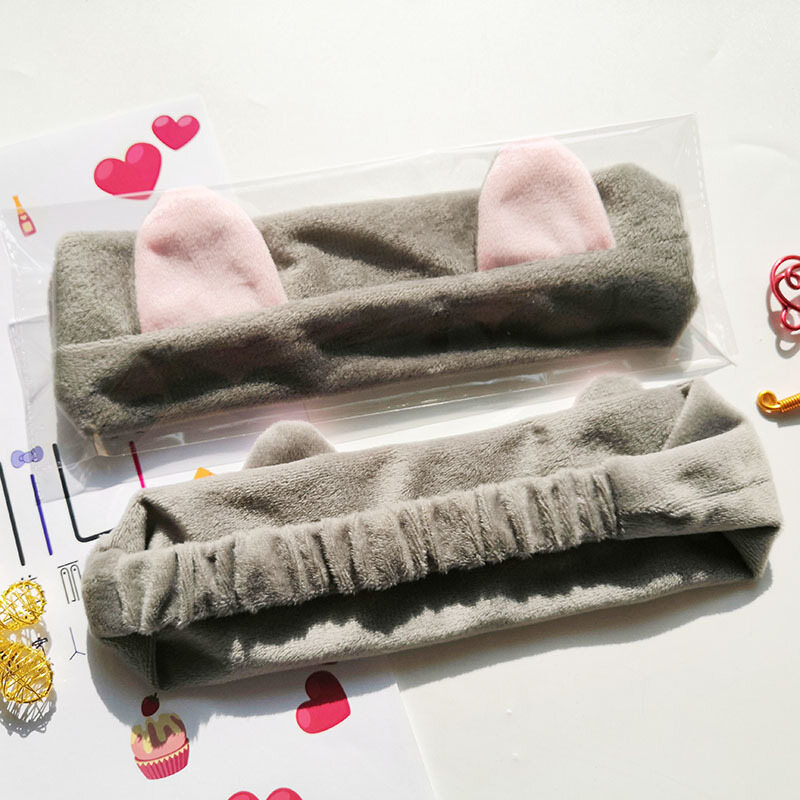 Cammuo Cute Cat Ears Face Cleansing Headband Ladies Face Wash Headband