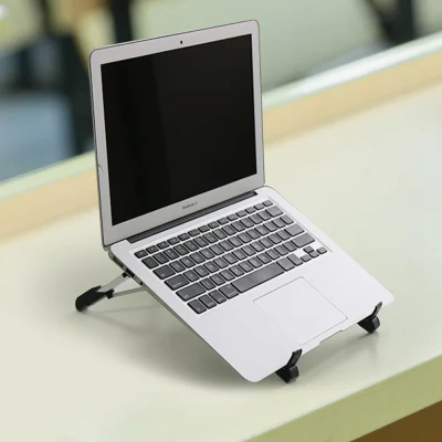 Hot Sale Aluminum Alloy Adjustable Notebook Stand Foldable Laptop Stand Portable Folding