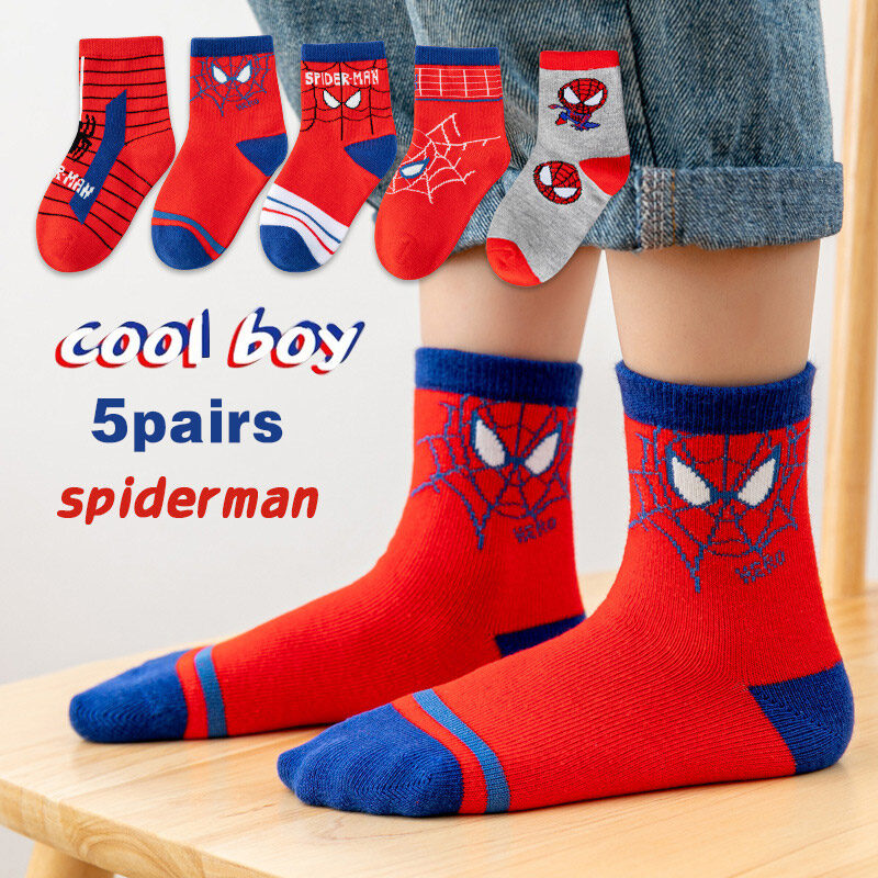 AMILA baby socks spider Cartoon Anime Series Socks boy socks