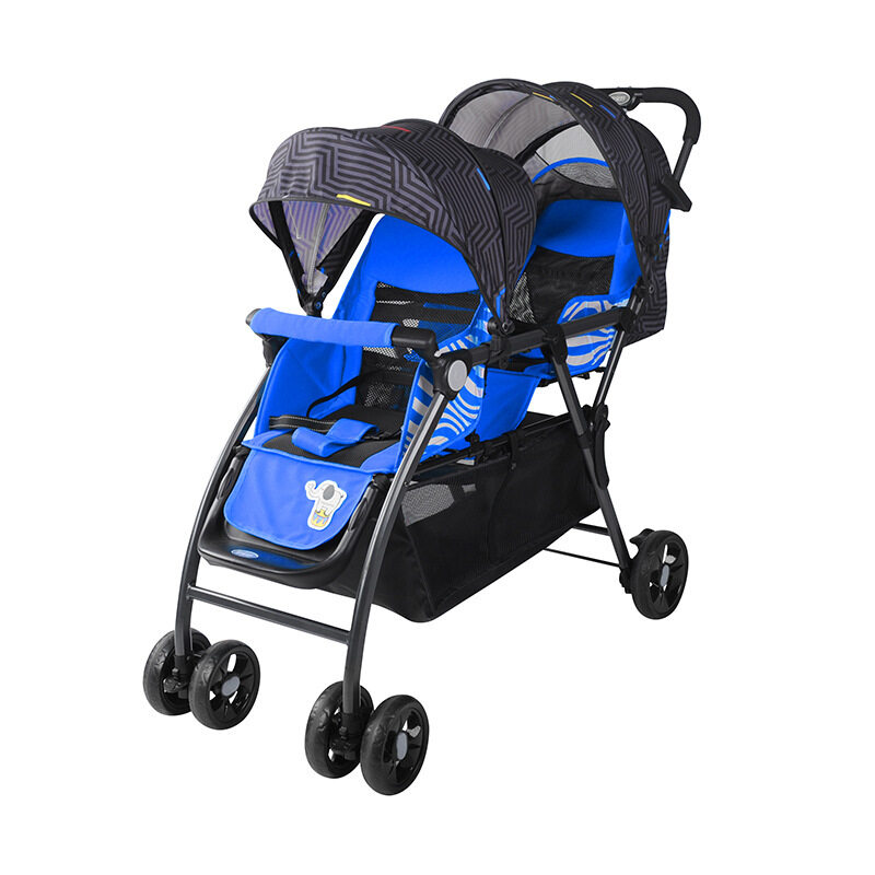 BaoBaoHao Baby Twins Stroller One hand Folded Small Size Folded Baby Twin Stroller +Free Mystery Gift Singapore