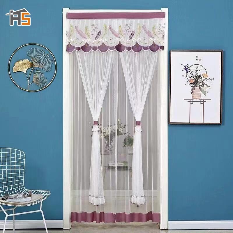 HANGDIANrèm cửa rèm cửa phòng rèm cửa Rèm cửa sổ, vách ngăn phòng, rèm cửa sổ, lưới ma thuật, vách ngăn phòng trang trí phòng ngủ Trang trí phòng, trang trí cửa, kích thước 80cm × 190cm, rèm cửa phòng ngủ, phòng khách, rèm cửa bếp tro
