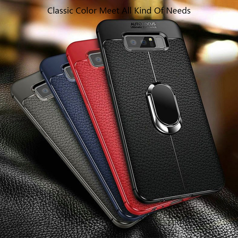 LANLIN For Samsung Galaxy Note 9 Phone Case, Luxury Ultra Slim Leather Pattern All-inclusive Protection Dermatoglyph Back Cover For Samsung Note 9 Case