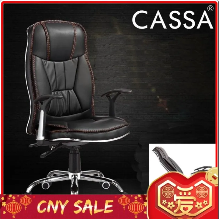 Cassa Gz Office Chair Pu Leather Executive High Back Computer Desk