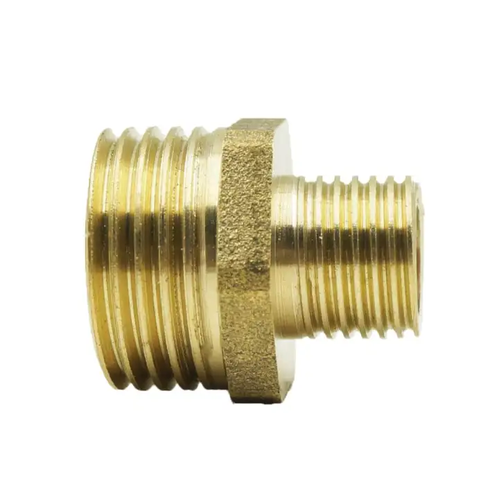 Serenable Brass Garden Hose Fitting Connector Male Pipe Double