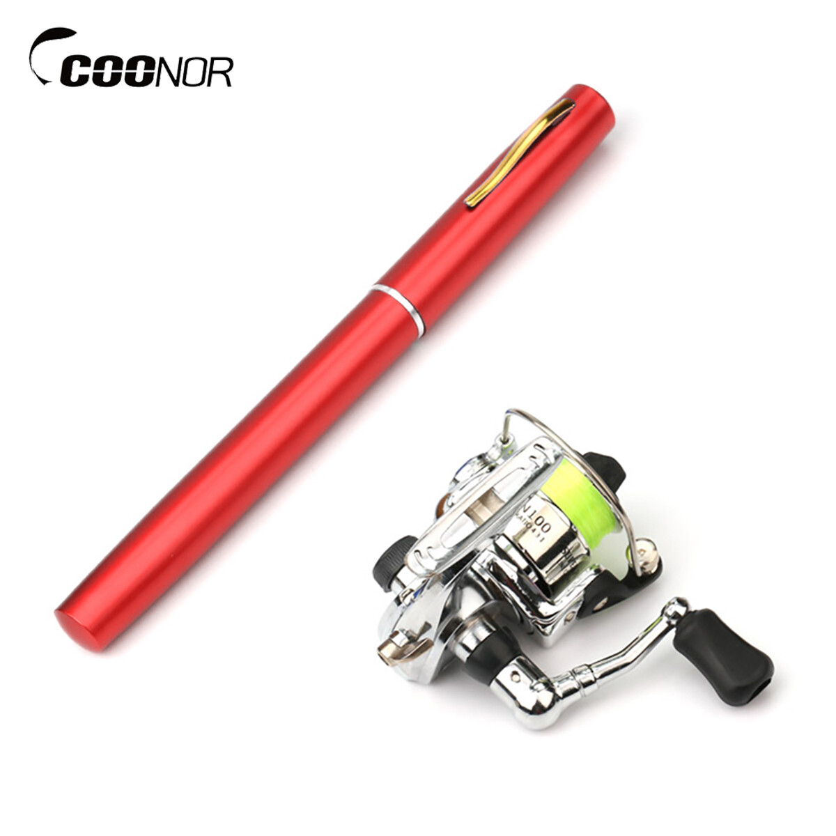 1M / 1.4M Pocket Collapsible Fishing Rod Reel Combo Mini Pen Fishing Pole Kit Telescopic Fishing Rod Spinning Reel Combo Kit