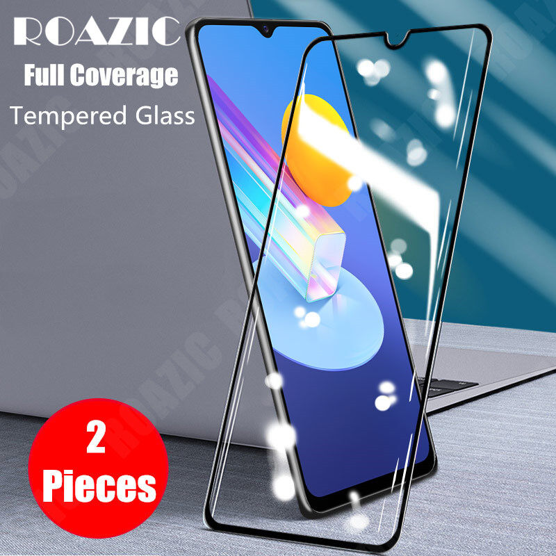 ROAZIC For Vivo Y72 5G Screen Protector [2 Pieces] 9H Hardness Clear Tempered Glass Full Cover Protective Film