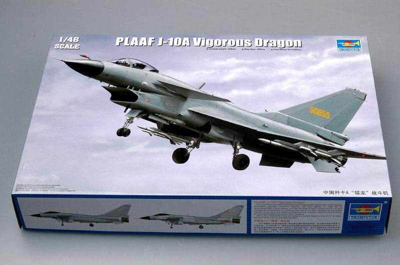 Trumpeter model 1/48 02841 plaaf j-10a vigorous dragon