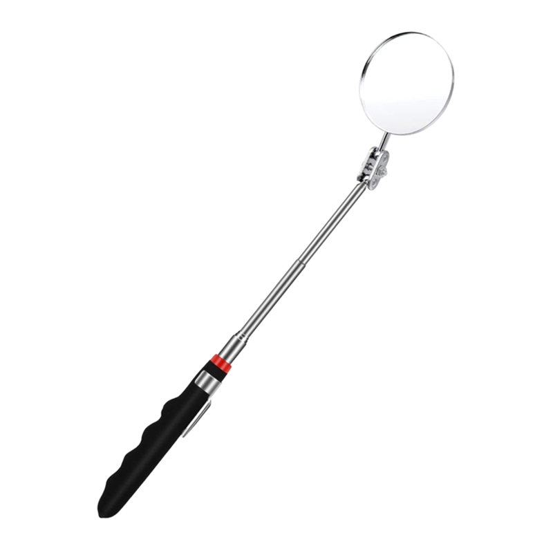 Telescoping Inspection Mirror Round Mirror Inspection Tool for Checking Vehicle Observing Eyelashes Mouth Small Parts