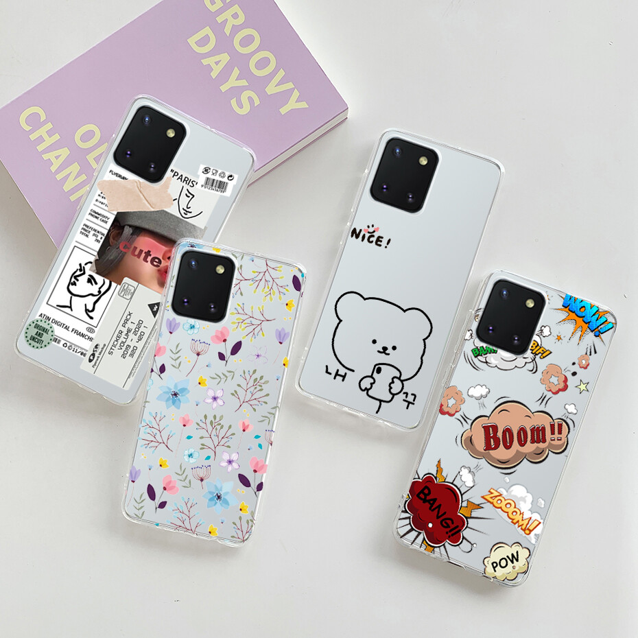 For Samsung Galaxy Note 10 Lite Case Soft Silicone TPU Back Cover Phone Case For Samsung Galaxy Note 10 Lite Casing