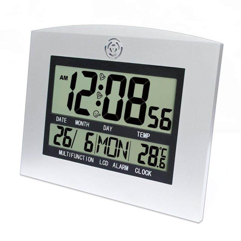 Pinna Kỹ Thuật Số Để Bàn Treo Tường Đồng Hồ Báo Thức Có Nhiệt Kế & Lịch Màn Hình LCD H111 bán chạy