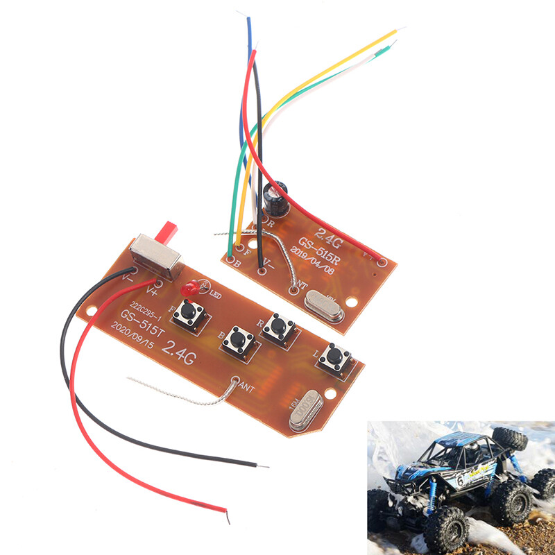 [Giảm Giá Chớp Nhoáng] Bảng Mạch Thu Phát Điều Khiển Từ Xa 4CH 2.4G Cho Xe Hơi Điều Khiển Từ Xa