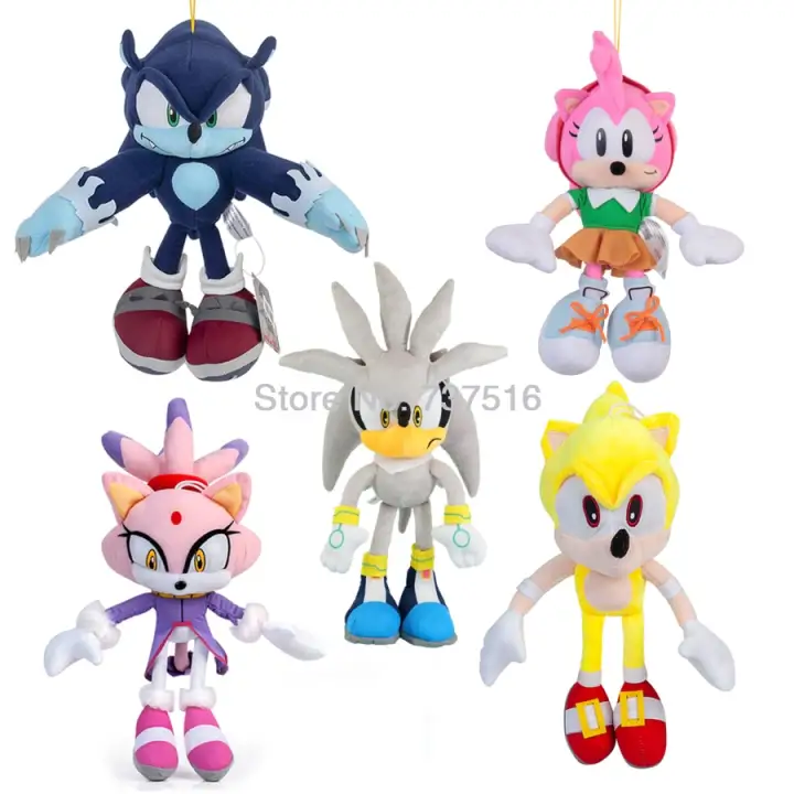silver the hedgehog plush