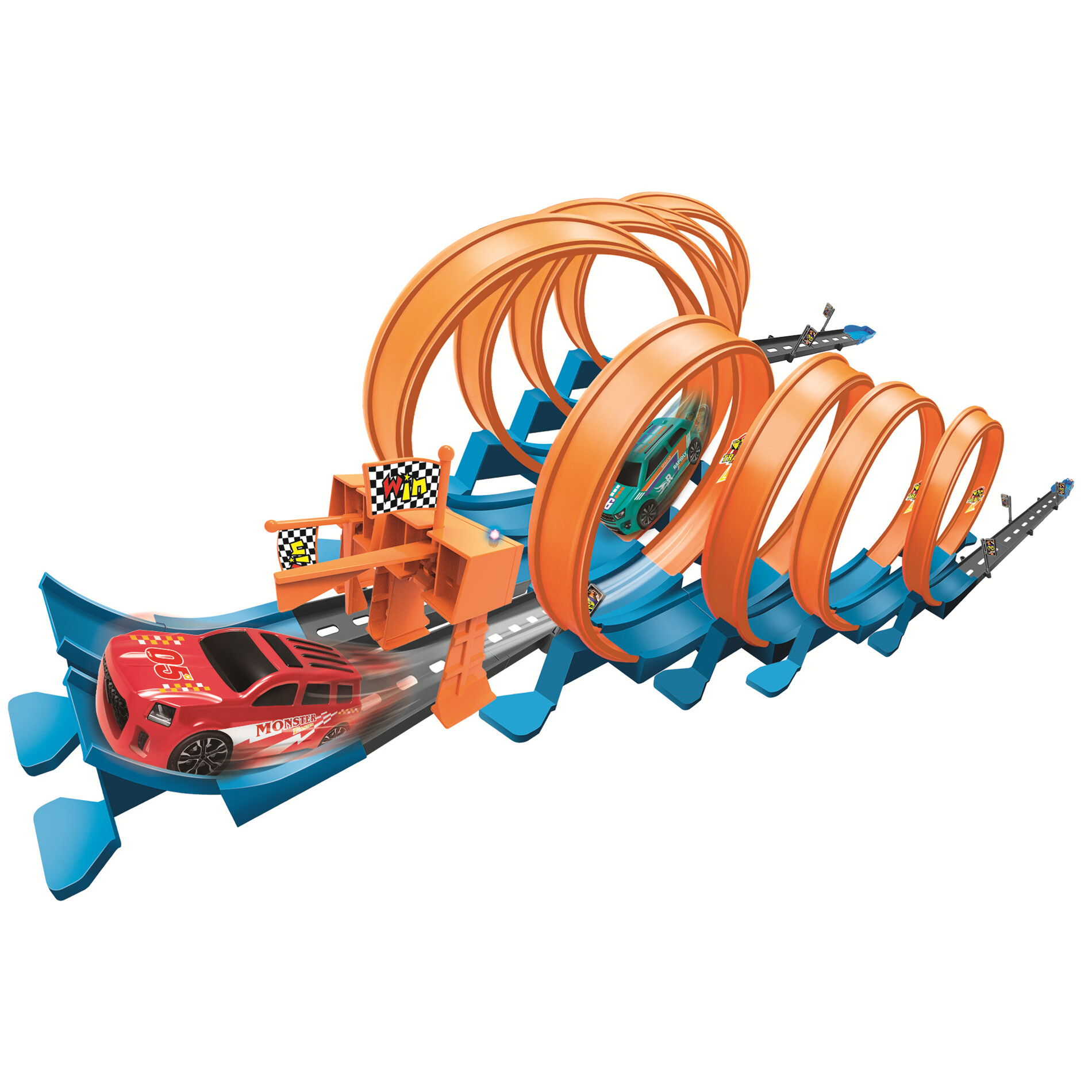 hot wheels track builder total turbo takeover track set