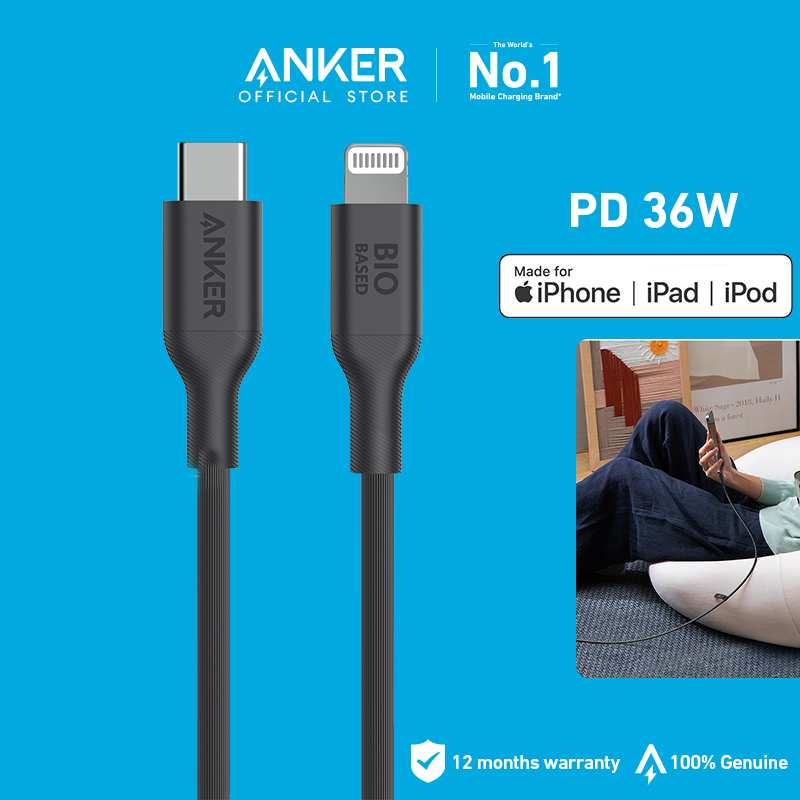 Anker 542 MFI USB-C to Lightning Cable MFi Certified Fast Charging Cable for iPhone 14 Plus 14 Pro Max 13 13 Pro iPhone 12