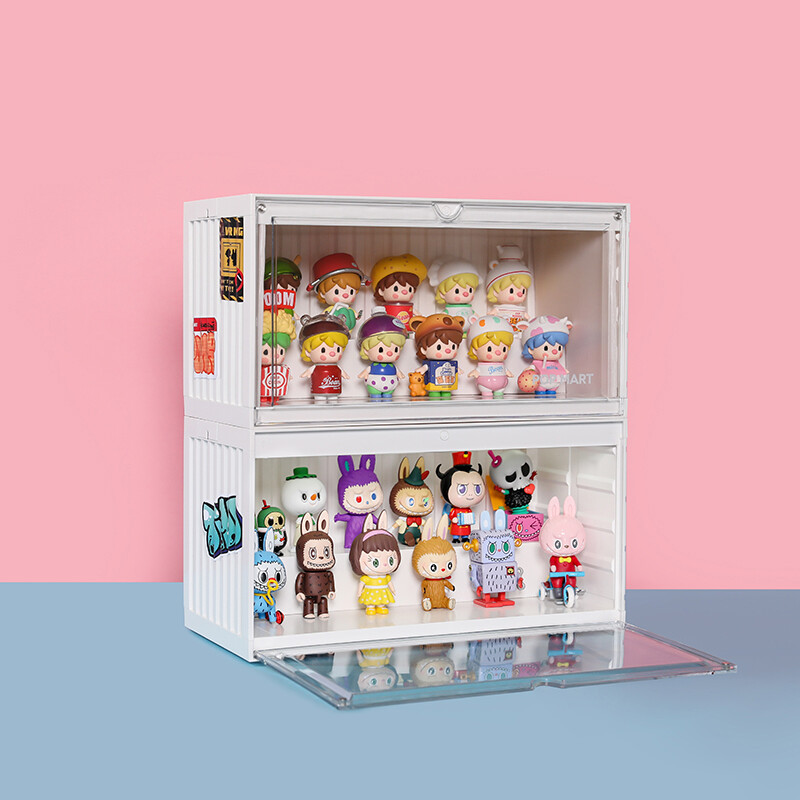 POP MART Luminous Container Figure Display Box White（not included Figures）