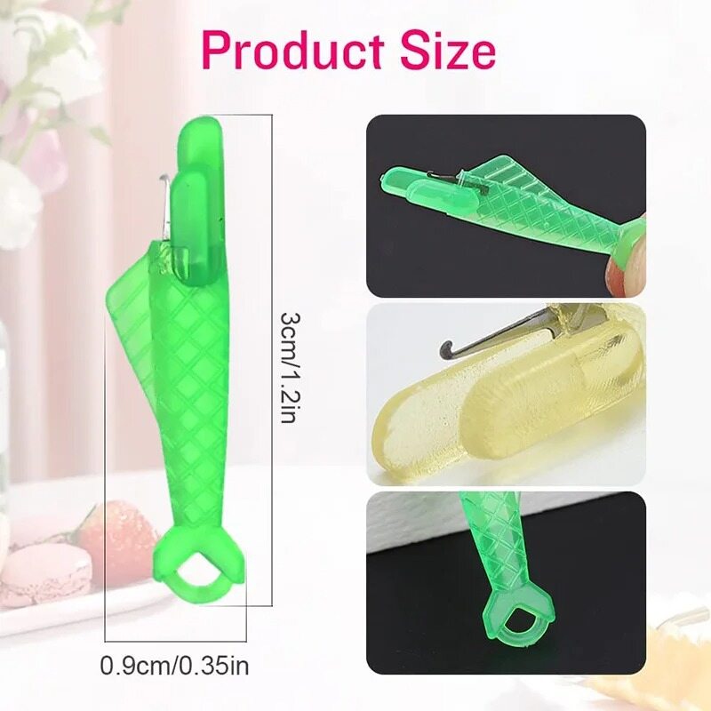 Polocat30/5 chiếc dụng cụ xỏ kim tự động may hình con cá dụng cụ xỏ kim đồ may thủ công tự làm công cụ sợi chỉ