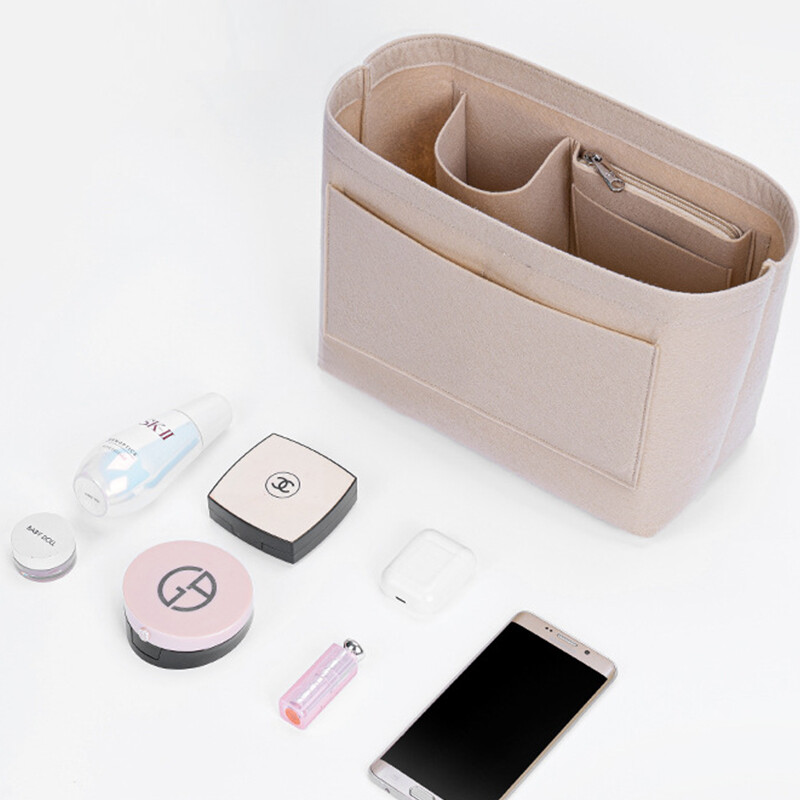 EverToner Felt Insert Bag For Longchamp LE PLIAGE FILET Top Handle Bag Storage Organizer Support Shape Bag  Inner Bag In Bag