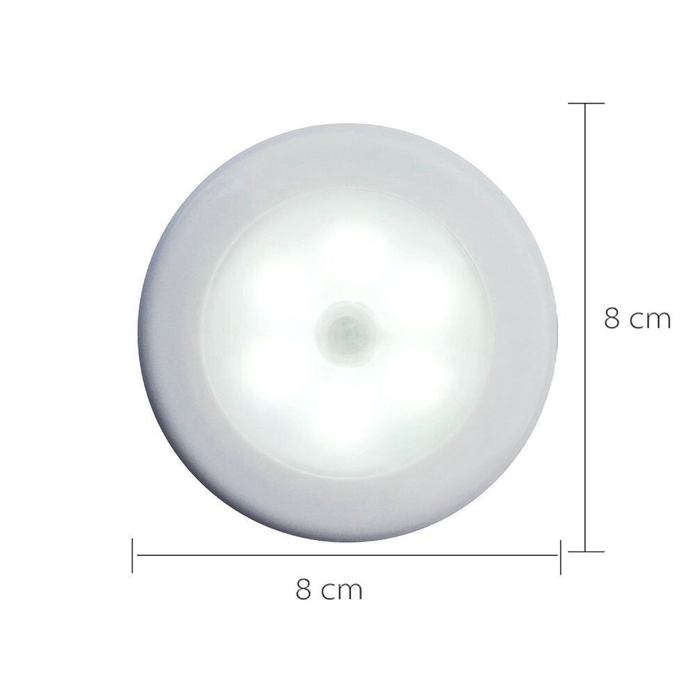 6 Đèn LED Không Dây Cảm Biến Kích Hoạt Chuyển Động Đèn Tường Cảm Biến Chuyển Động PIR Trong Nhà Tủ Đồ Tự Động Bật/Tắt