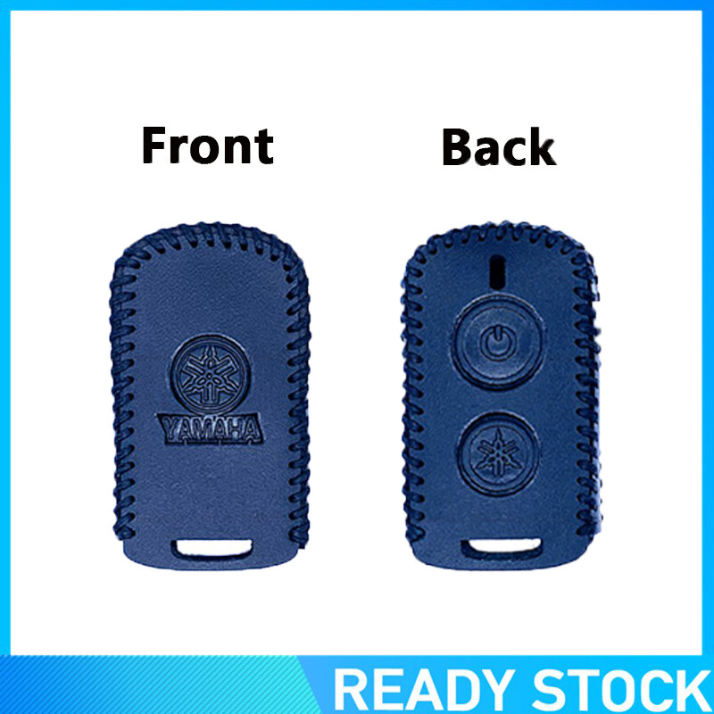 Zerui 100% genuine leather key cover for yamaha nvx xmax aerox-2 buttons with keychain