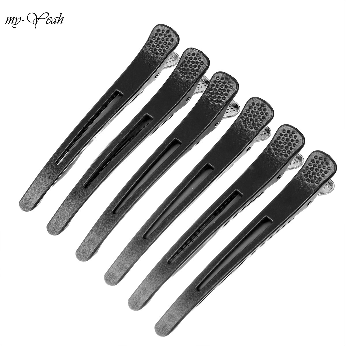 myyeah 6Pcs/set Black Holding Hair Styling Section Clip Hair Clips Duck Mouth Professional Hairdressing Clips Hairpins Tools