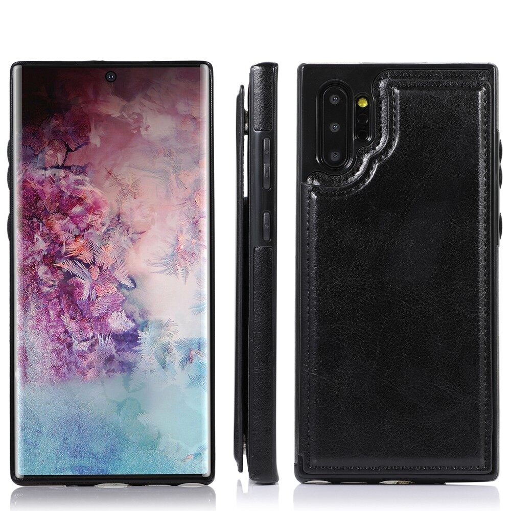 Dành Cho Ốp Lưng Samsung Galaxy Note 10 / Note 10 + Note 10 Plus Có Ngăn Đựng Thẻ PU Da Chân Đế Hai Lớp Vỏ Từ Tính Chống Sốc