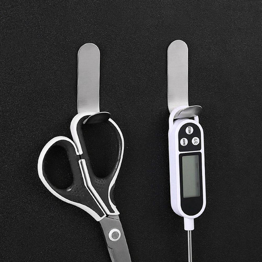 DUGENT 1Pcs Multi-purpose Storage Rack Wall Mounted Punch-Free J-shaped Kitchen Bathroom Accessories Wall Organizer Cloth Hanger Key Holder Hook Towel Rack