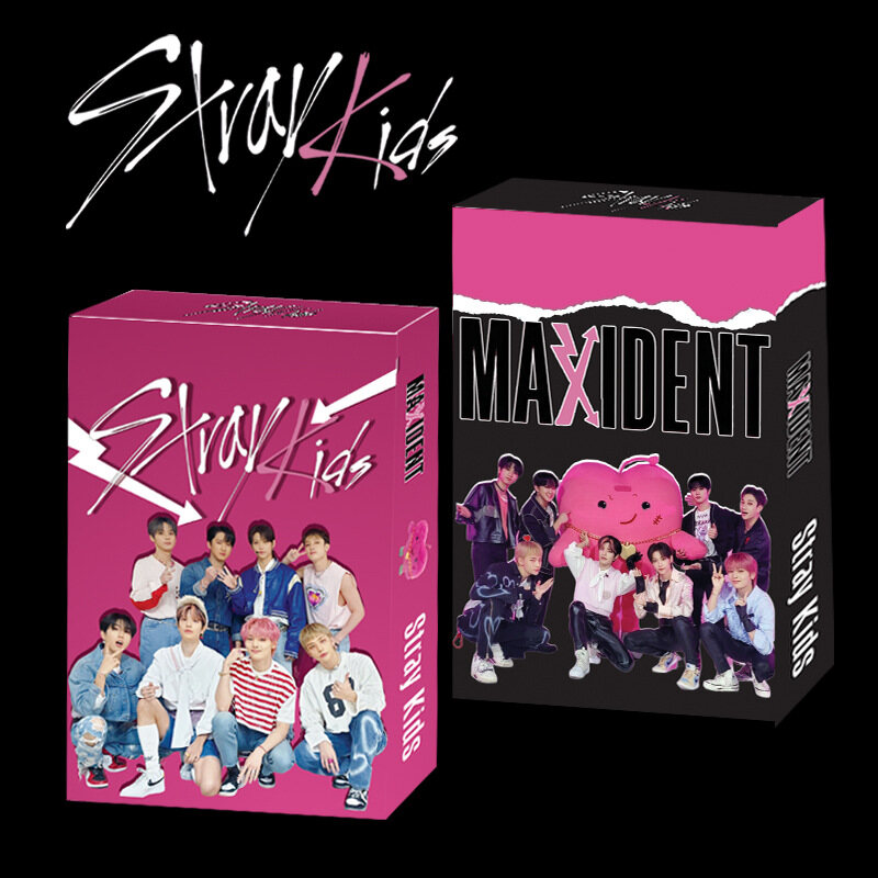 现货Stray kids BP 新专辑55张小卡MAXIDENT 明信片卡片 盒装小