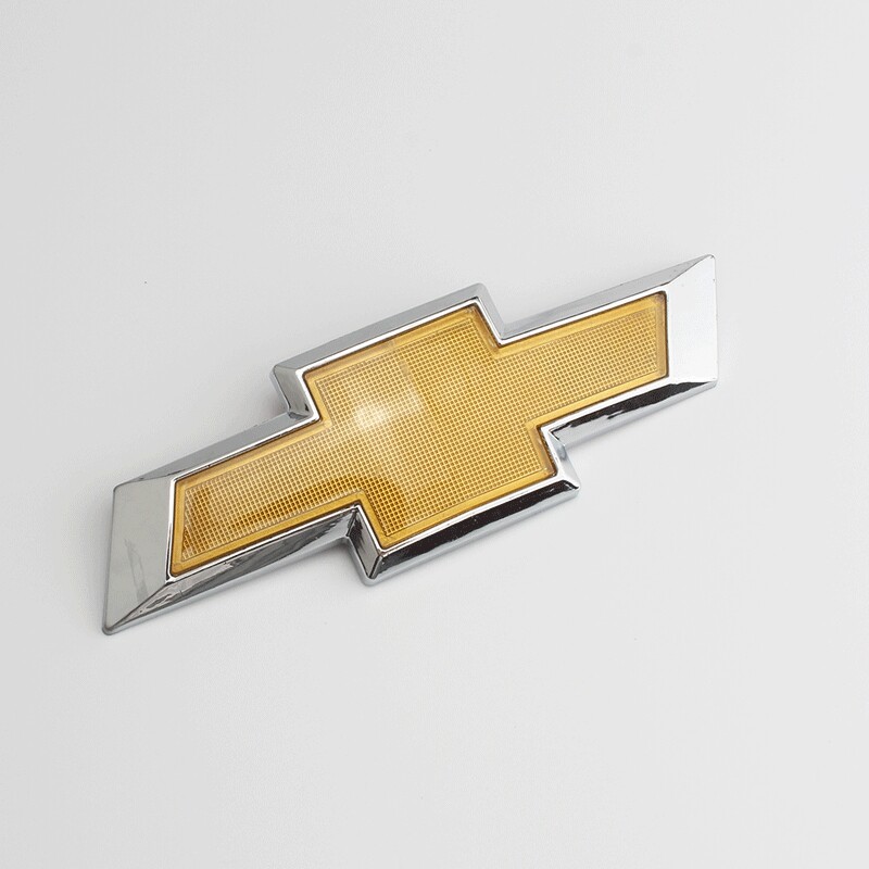 Rear emblem Car back logo for Chevy Chevrolet Classic Cruze 2009-2014 sedan Tail trunk badge Yellow 17x5.5cm