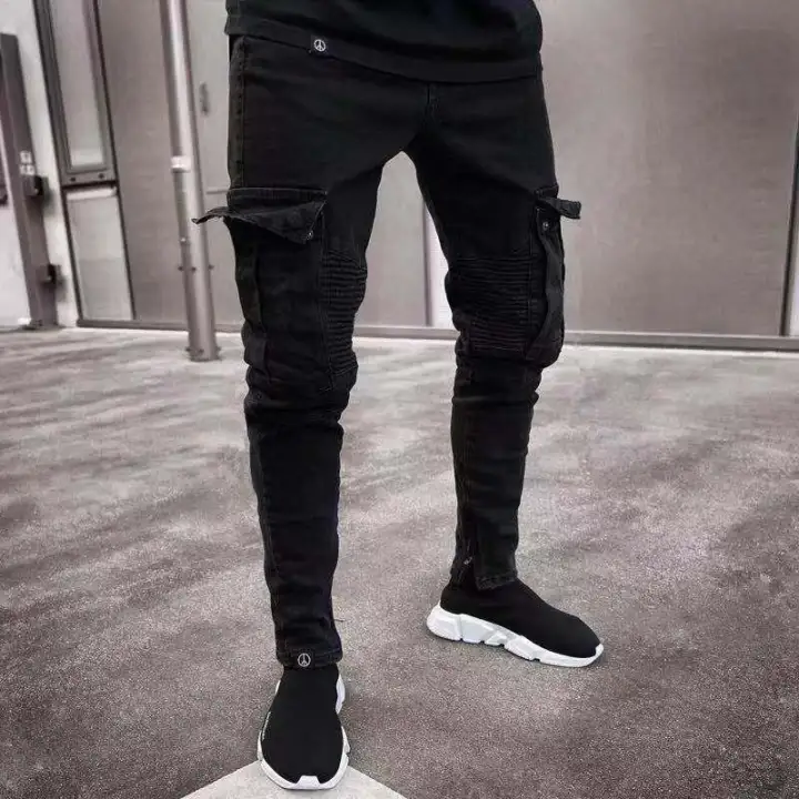 black trouser jeans mens