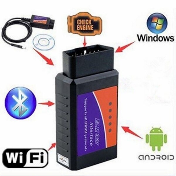 Đầu Đọc Mã Máy Quét Chẩn Đoán Xe Hơi OBDII OBD2 ELM327 Bluetooth WIFI Nâng Cao 2022 Cho IOS Và Android