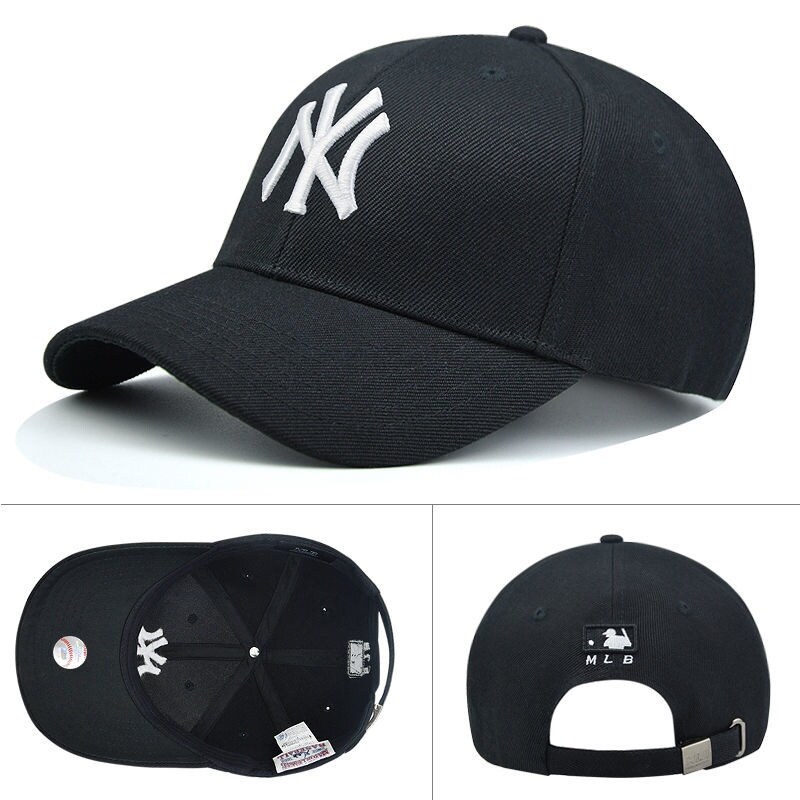 New MLB NEW YORK YANKEES Hat men's and women's baseball cap summer sunshade sun hat Yankees new handsome Korean version of tide brand LA peaked cap ❦▤