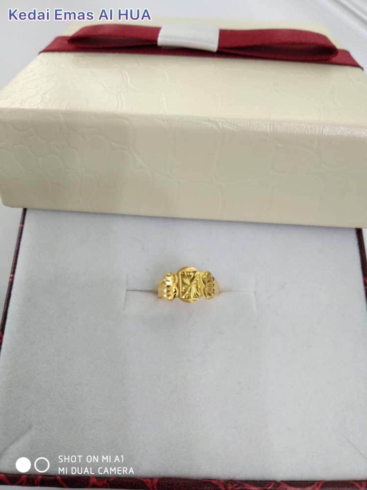 Ba Ring 916 Gold Cincin Ba Lazada
