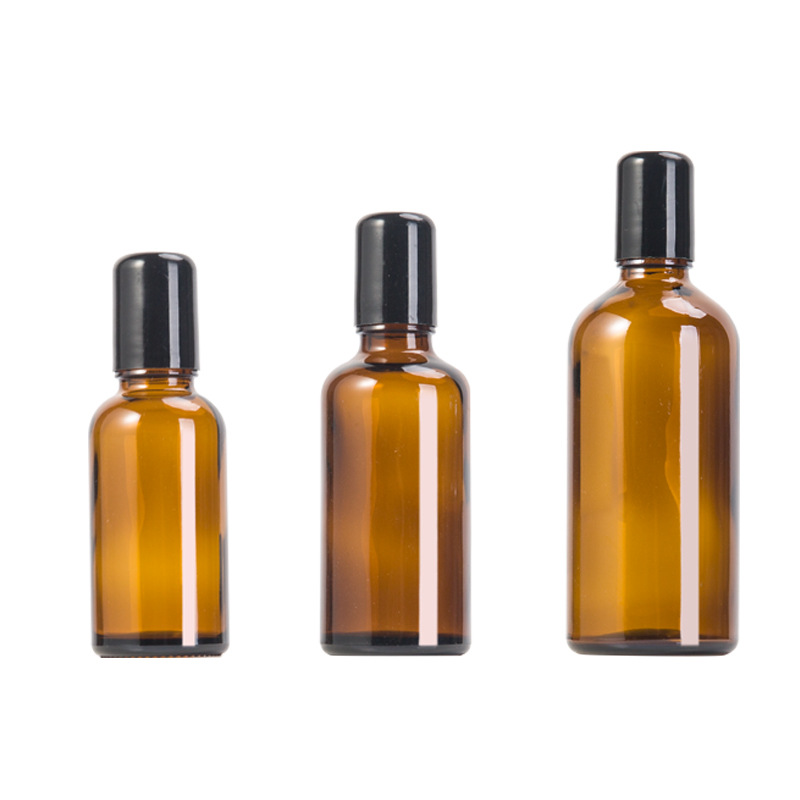 3ML 10ML Roller Oils Essential Containers Bottle With Steel Stainless Amber Roll Glass