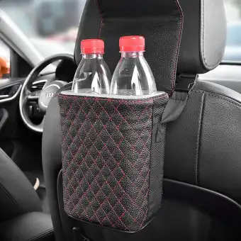 Bowie Car Garbage Cans Hanging Vehicle Trash Bags Bins Portable Auto Litter Organizers Pail With Adjust Headrest Holder Waterproof Mini