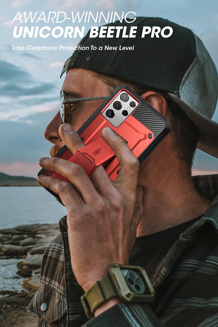 SUPCASE UB Pro Đối Với Samsung Galaxy S21 Siêu 5G Ốp (Bản Phát Hành 2021) Bảo Vệ Màn Hình Tích Hợp Với Vỏ Bọc Chắc Chắn Và Chân Đế Toàn Thân