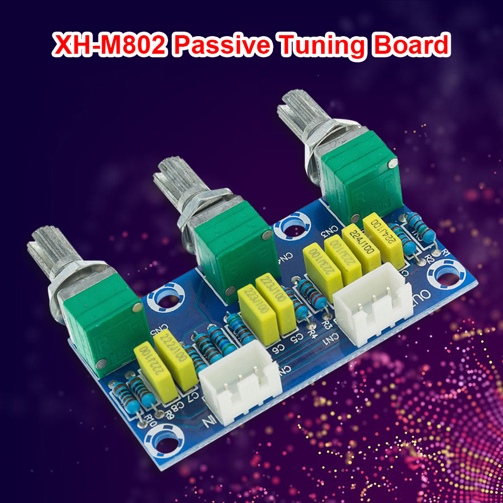 Professional Passive Preamplifier Tone Board HiFi Treble Bass Volume Control Module