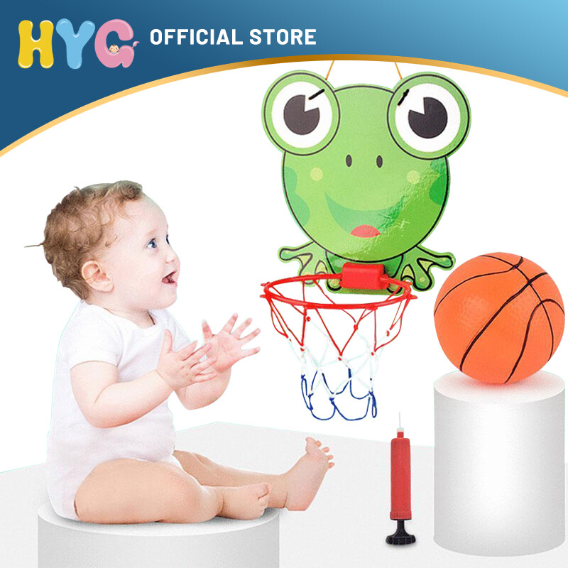Kids Toy Basketball Hoop Board Plastic Hoop Set Tiger and Frog Shap With Indoor Hanging Hoops Game Children Doll Toys For Kids Girl Boy Gift for 3-7 Years Old