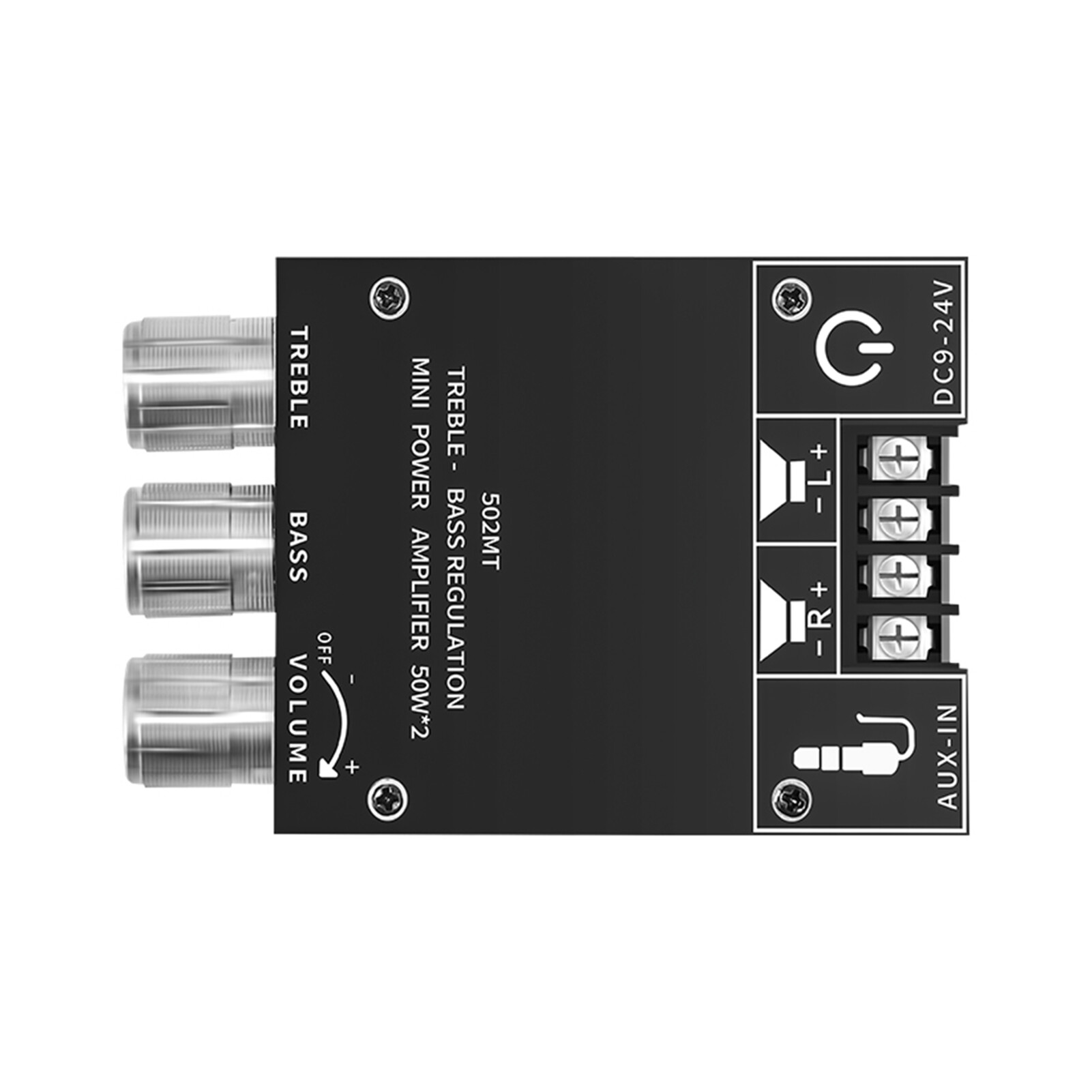 Farfi zk-502mt amplifier board subwoofer hifi diy mini bluetooth-compatible5.0 2 x 50w 2.0 stereo channel audio amplifier module for tv set great amplifier board