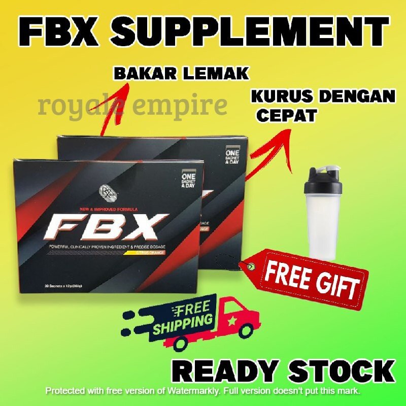 [ORIGINAL HQ] FBX FAT BURNER XTREME FREE SHAKER👍 FAT BURNER EXTREME
