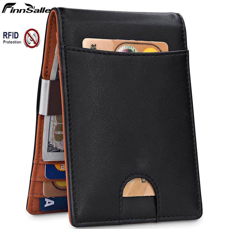 Men/'s Genuine Leather Money Clip Wallet ID Card holder Bifold Coin Purse Pocket
