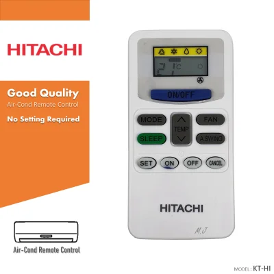 Hitachi Replacement For Hitachi Air Cond Aircond Air Conditioner Remote Control [KT-HI]