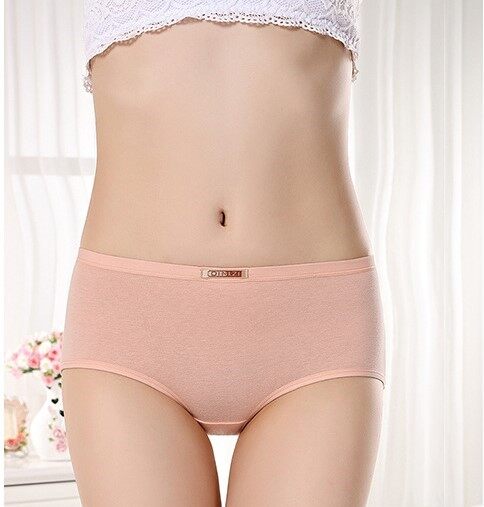 SAHZZO Ladies Middle Waisted Hip Lift Cotton Underwear Women Panty