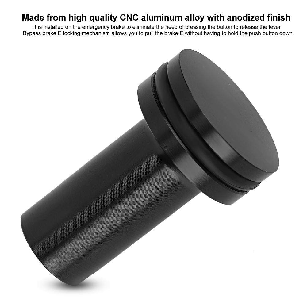 Emergency Brake Button,Universal Aluminum Alloy E-brake Hand Brake Emergency Drift Button Bypass Black